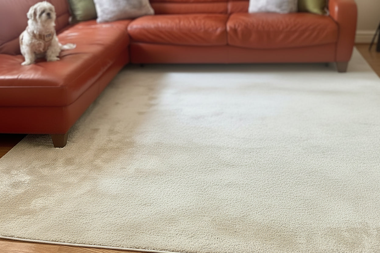 Luxury Rug Cover – 8x10 Taupe (Washable & Vacuumable)