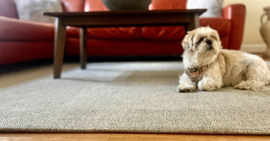 Luxury Rug Cover – 8x10 Taupe (Washable & Vacuumable)